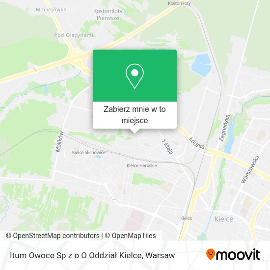 Mapa Itum Owoce Sp z o O Oddział Kielce