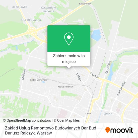 Mapa Zakład Usług Remontowo Budowlanych Dar Bud Dariusz Rajczyk