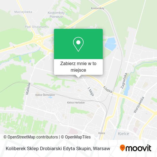 Mapa Koliberek Sklep Drobiarski Edyta Skupin