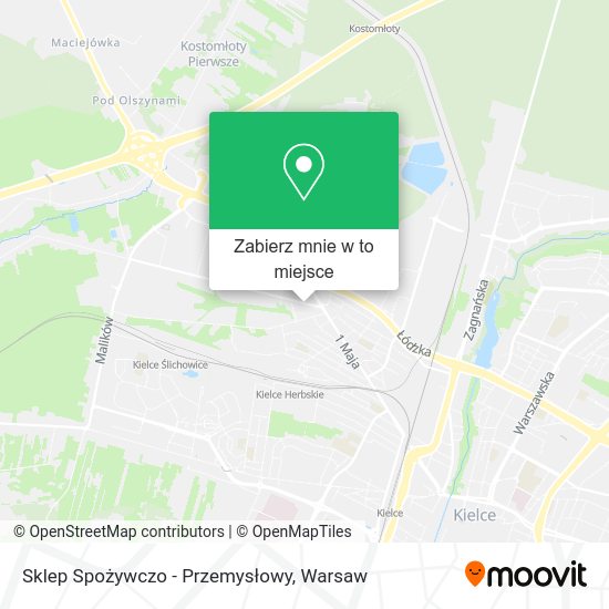 Mapa Sklep Spożywczo - Przemysłowy