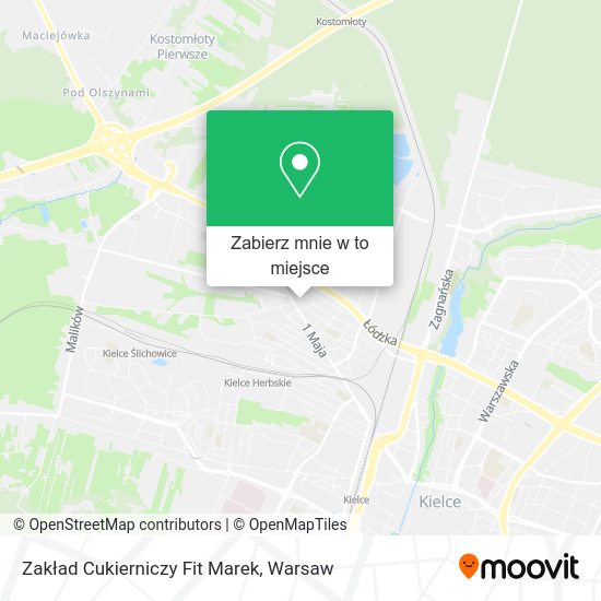 Mapa Zakład Cukierniczy Fit Marek