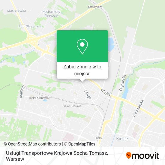 Mapa Usługi Transportowe Krajowe Socha Tomasz