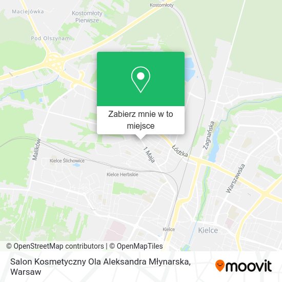 Mapa Salon Kosmetyczny Ola Aleksandra Młynarska