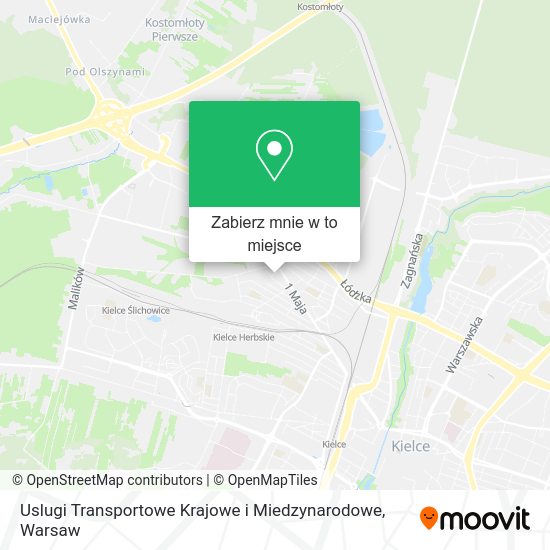 Mapa Uslugi Transportowe Krajowe i Miedzynarodowe