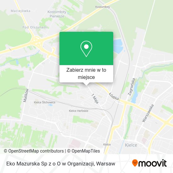 Mapa Eko Mazurska Sp z o O w Organizacji