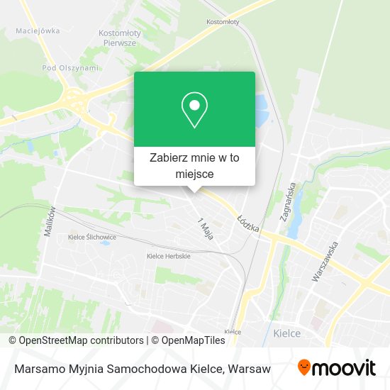 Mapa Marsamo Myjnia Samochodowa Kielce