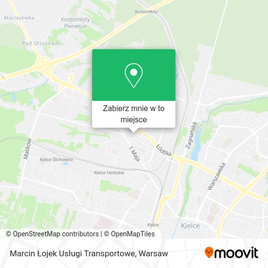 Mapa Marcin Łojek Usługi Transportowe