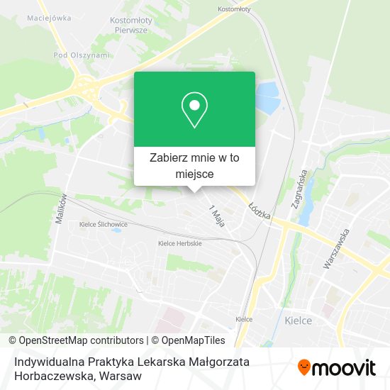 Mapa Indywidualna Praktyka Lekarska Małgorzata Horbaczewska