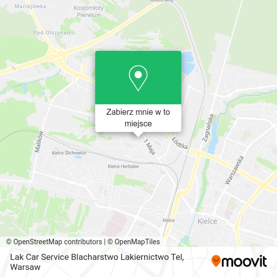 Mapa Lak Car Service Blacharstwo Lakiernictwo Tel