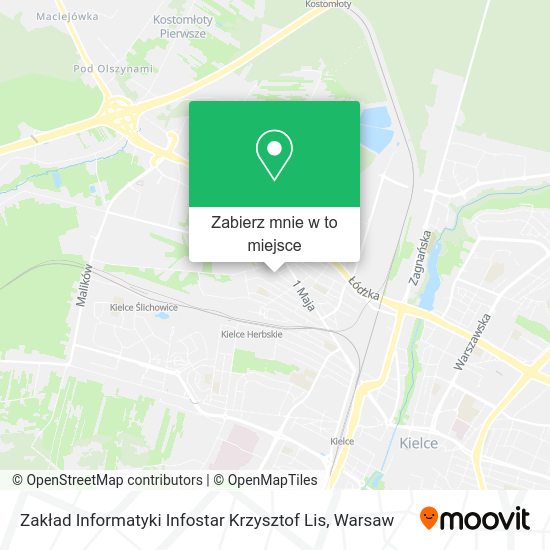 Mapa Zakład Informatyki Infostar Krzysztof Lis