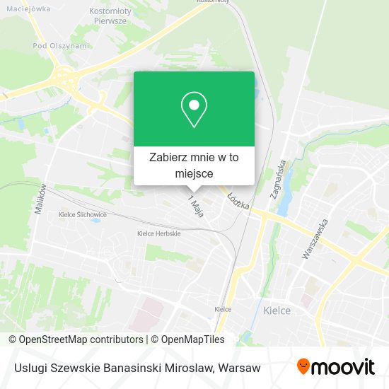 Mapa Uslugi Szewskie Banasinski Miroslaw