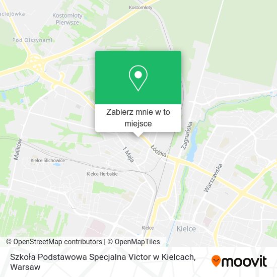 Mapa Szkoła Podstawowa Specjalna Victor w Kielcach