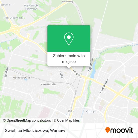 Mapa Swietlica Mlodziezowa