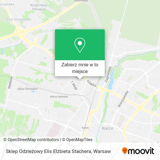 Mapa Sklep Odzieżowy Elis Elżbieta Stachera