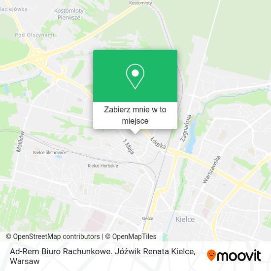 Mapa Ad-Rem Biuro Rachunkowe. Jóźwik Renata Kielce