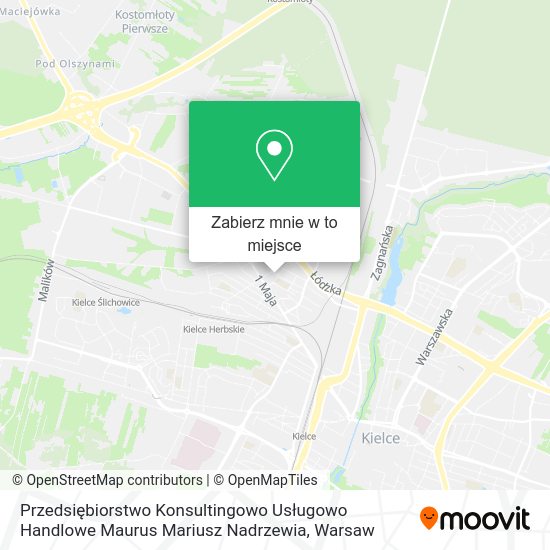 Mapa Przedsiębiorstwo Konsultingowo Usługowo Handlowe Maurus Mariusz Nadrzewia