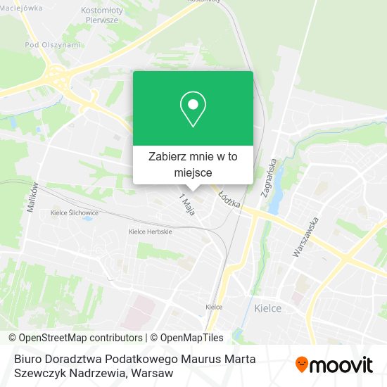 Mapa Biuro Doradztwa Podatkowego Maurus Marta Szewczyk Nadrzewia