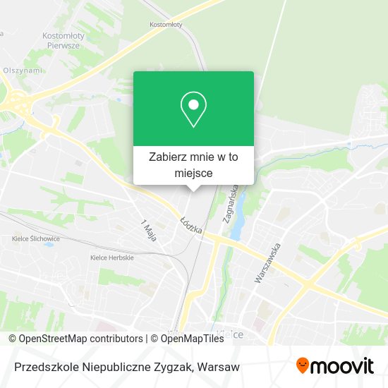 Mapa Przedszkole Niepubliczne Zygzak