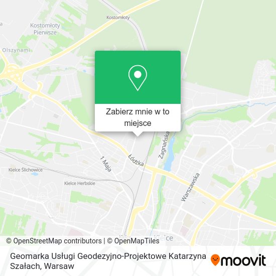 Mapa Geomarka Usługi Geodezyjno-Projektowe Katarzyna Szałach