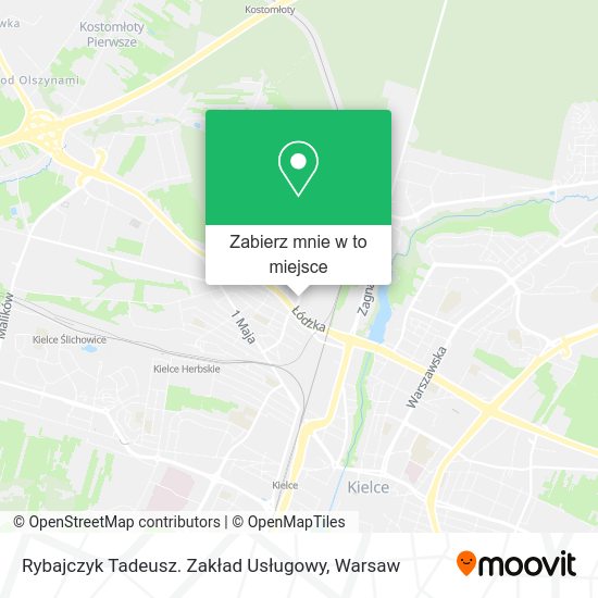 Mapa Rybajczyk Tadeusz. Zakład Usługowy