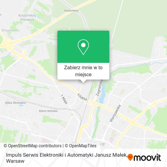 Mapa Impuls Serwis Elektroniki i Automatyki Janusz Małek