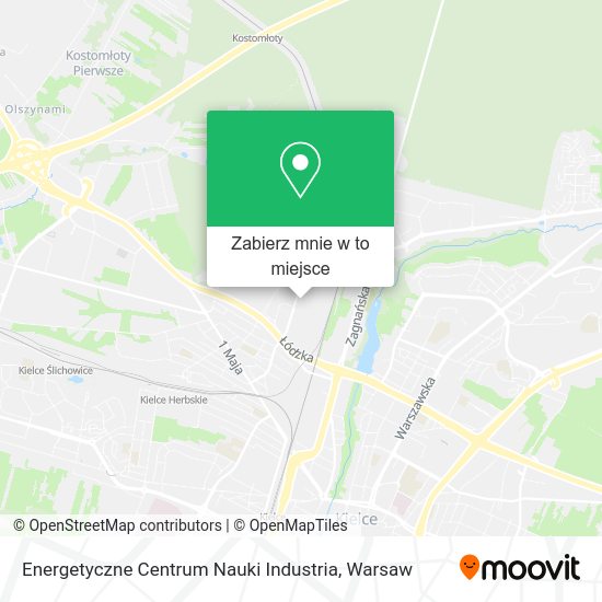 Mapa Energetyczne Centrum Nauki Industria