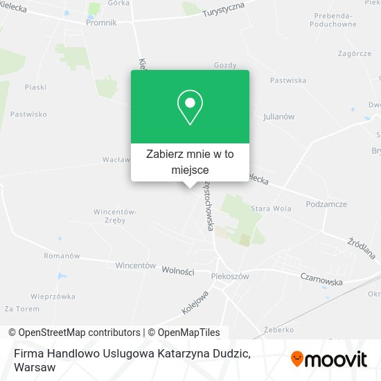 Mapa Firma Handlowo Uslugowa Katarzyna Dudzic