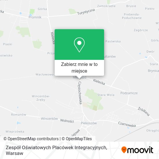 Mapa Zespół Oświatowych Placówek Integracyjnych