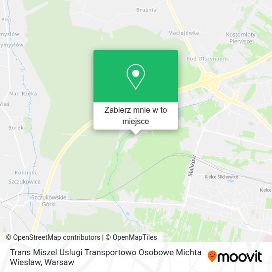 Mapa Trans Miszel Uslugi Transportowo Osobowe Michta Wieslaw