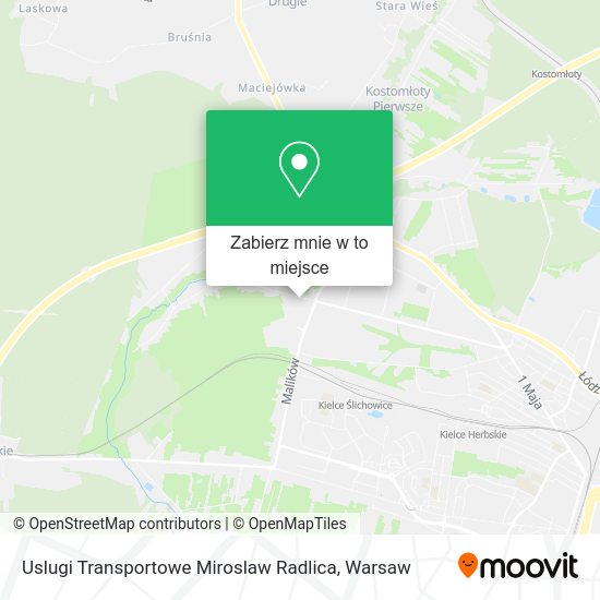 Mapa Uslugi Transportowe Miroslaw Radlica