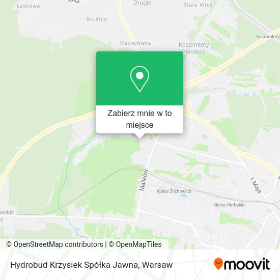 Mapa Hydrobud Krzysiek Spółka Jawna