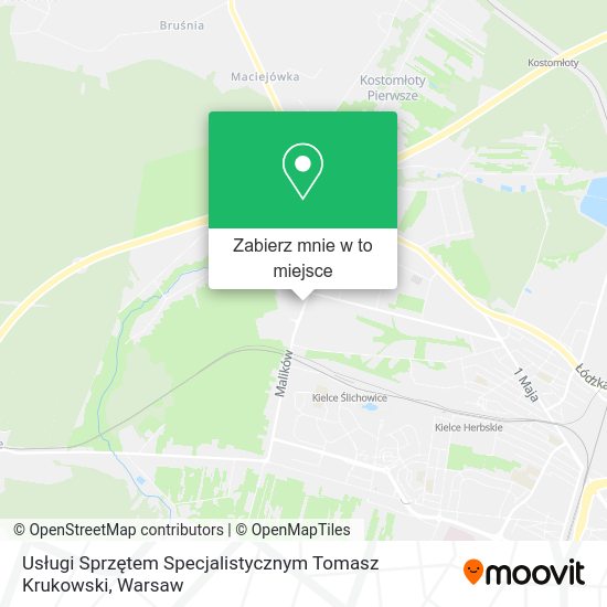 Mapa Usługi Sprzętem Specjalistycznym Tomasz Krukowski