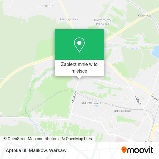 Mapa Apteka ul. Malików