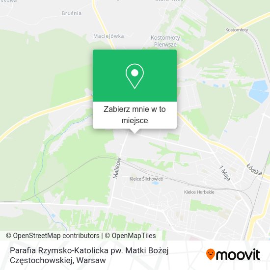 Mapa Parafia Rzymsko-Katolicka pw. Matki Bożej Częstochowskiej