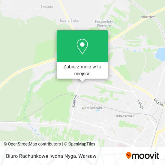 Mapa Biuro Rachunkowe Iwona Nyga