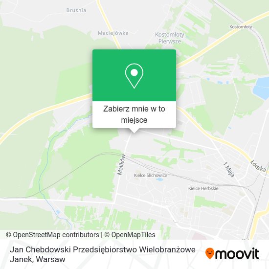 Mapa Jan Chebdowski Przedsiębiorstwo Wielobranżowe Janek