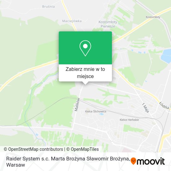 Mapa Raider System s.c. Marta Brożyna Sławomir Brożyna