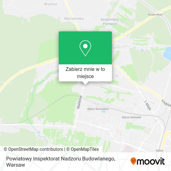 Mapa Powiatowy Inspektorat Nadzoru Budowlanego