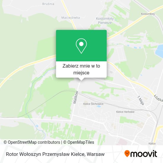 Mapa Rotor Wołoszyn Przemysław Kielce