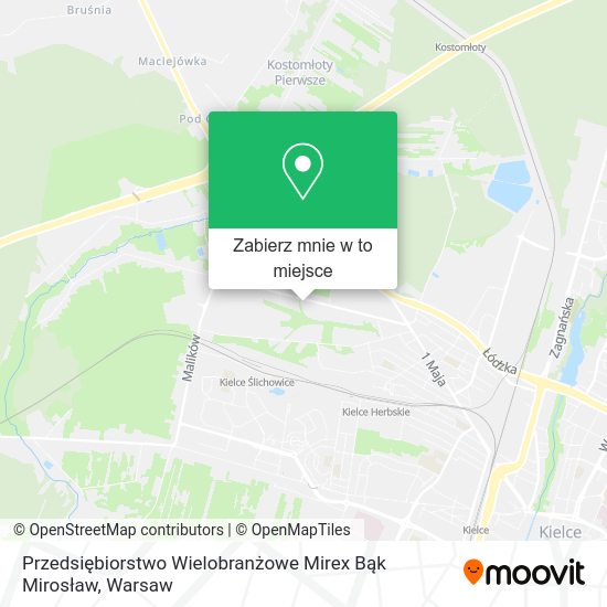 Mapa Przedsiębiorstwo Wielobranżowe Mirex Bąk Mirosław