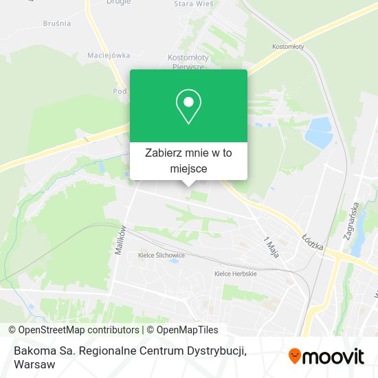 Mapa Bakoma Sa. Regionalne Centrum Dystrybucji