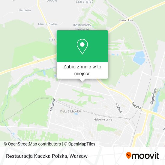 Mapa Restauracja Kaczka Polska