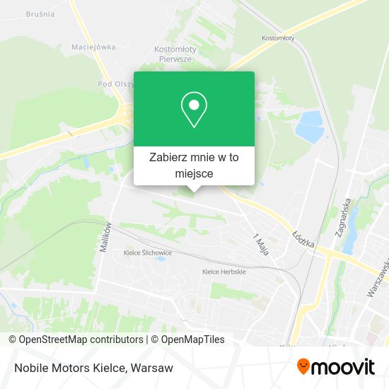 Mapa Nobile Motors Kielce