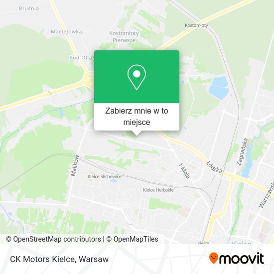 Mapa CK Motors Kielce