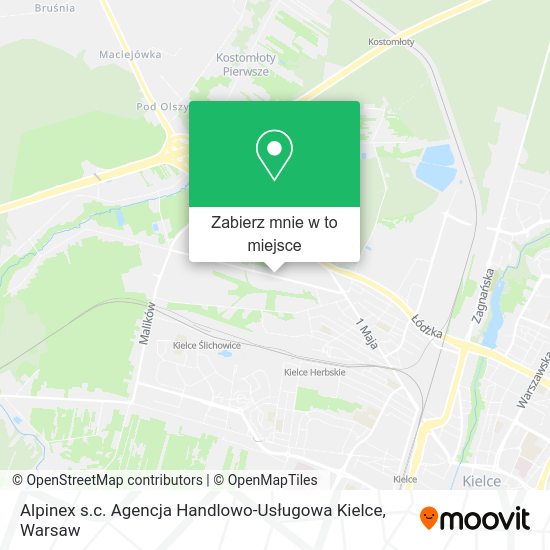 Mapa Alpinex s.c. Agencja Handlowo-Usługowa Kielce