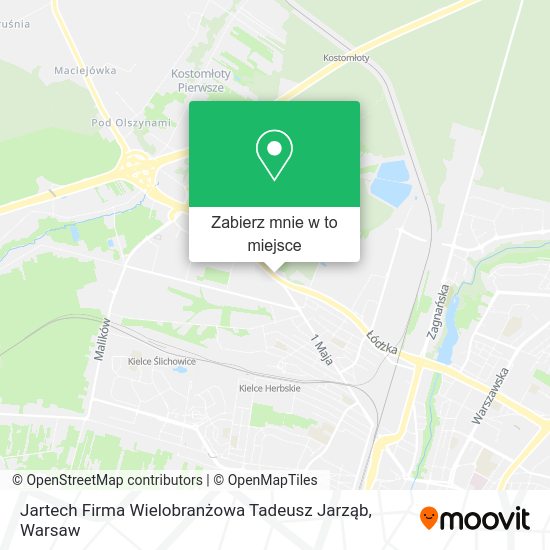 Mapa Jartech Firma Wielobranżowa Tadeusz Jarząb