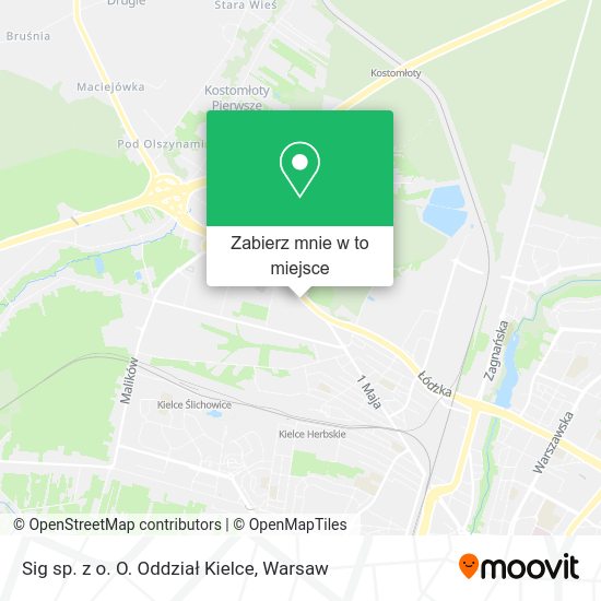 Mapa Sig sp. z o. O. Oddział Kielce