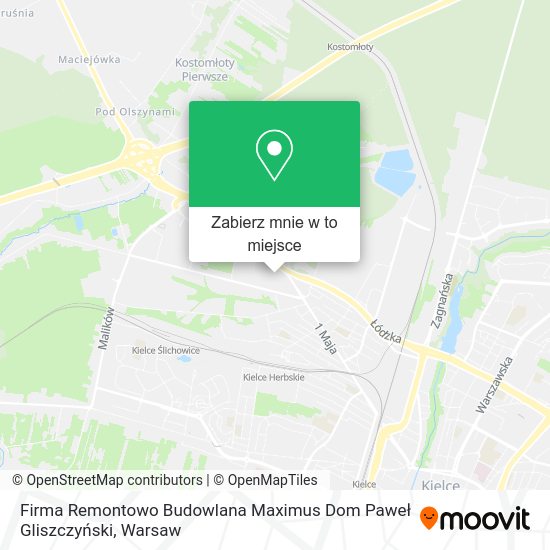 Mapa Firma Remontowo Budowlana Maximus Dom Paweł Gliszczyński