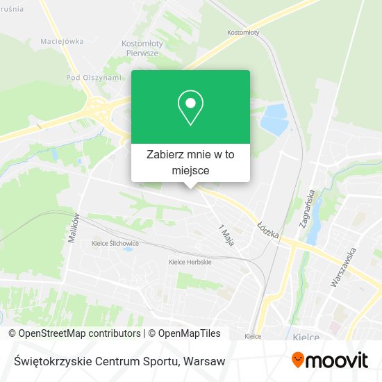 Mapa Świętokrzyskie Centrum Sportu