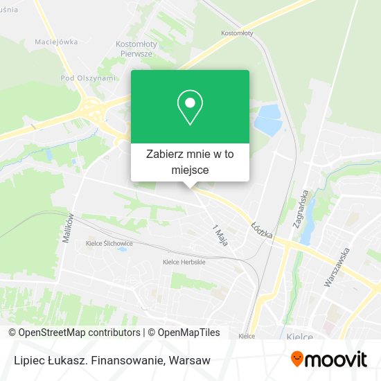 Mapa Lipiec Łukasz. Finansowanie